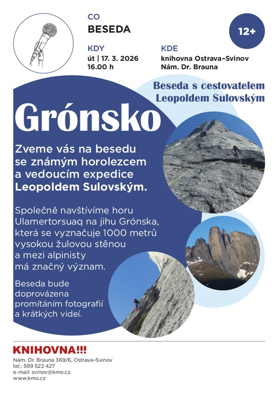 beseda s horolezce - grónsko