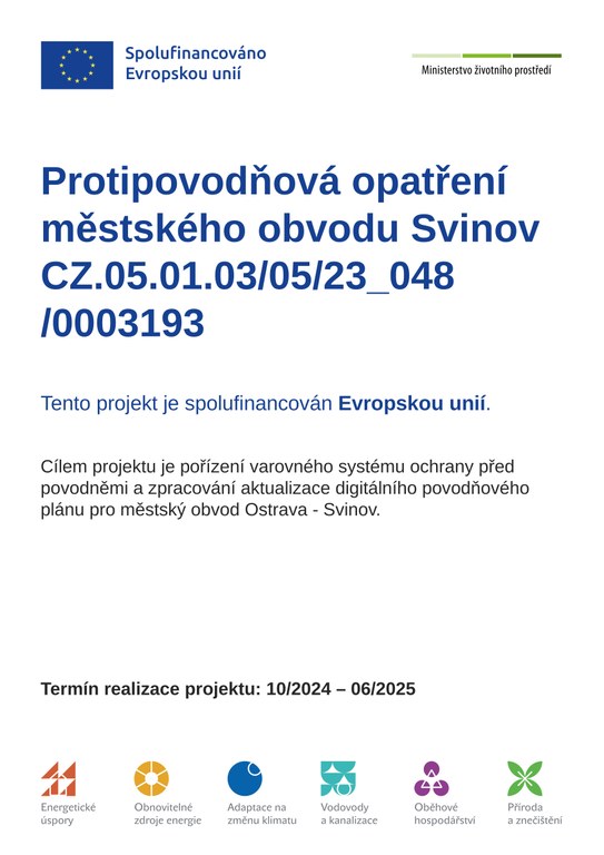protipovodňová opatření  městského obvodu Svinov