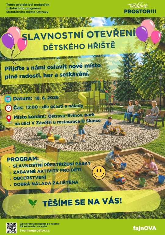 Slavnostní otevření dětského hřiště